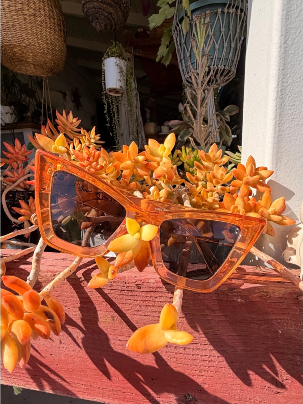 Amazon Orange Cat-Eye Sunglasses - Picture 4 of 8